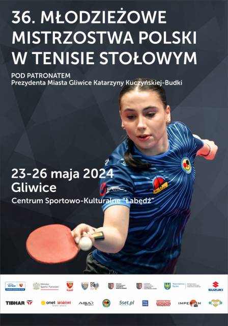 36 Młodzieżowe Mistrzostwa Polski w tenisie stołowym