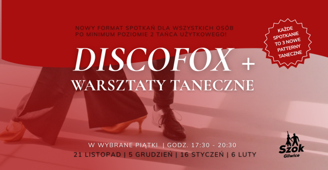 DISCOFOX+, czyli warsztaty taneczne dla średnio i zaawansowanych tancerzy
