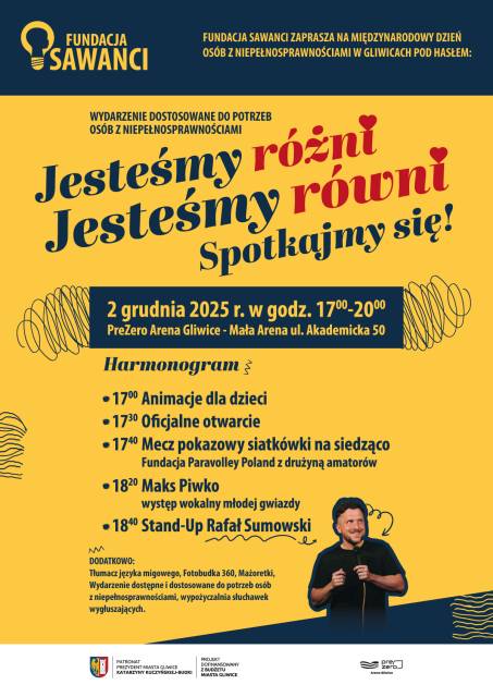 Międzynarodowy Dzień Osób z Niepełnosprawnościami - Stand-up.