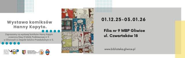Wystawa autorskich komiksów Hanny Kopyto