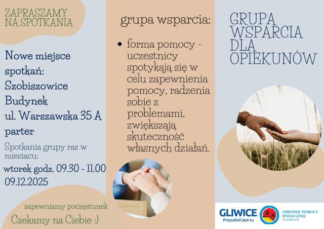 Grupa wsparcia dla opiekunów osób zależnych