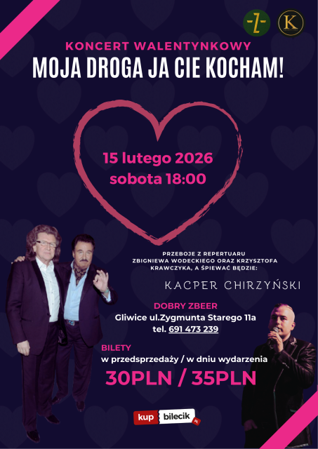 Walentynki z przebojami Krawczyka i Wodeckiego!