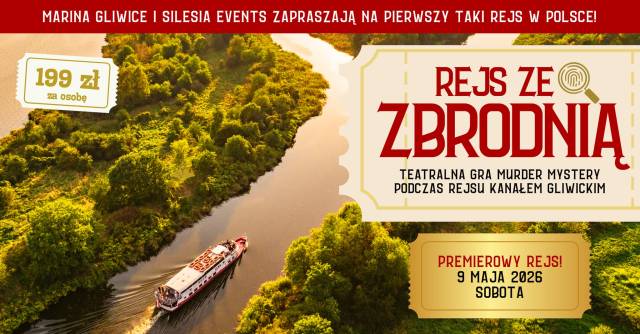 Rejs ze zbrodnią – murder mystery podczas rejsu po Kanale Gliwickim