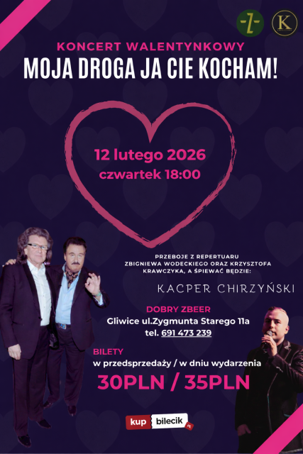 Walentynki z przebojami Krawczyka i Wodeckiego! (aktualizacja daty)