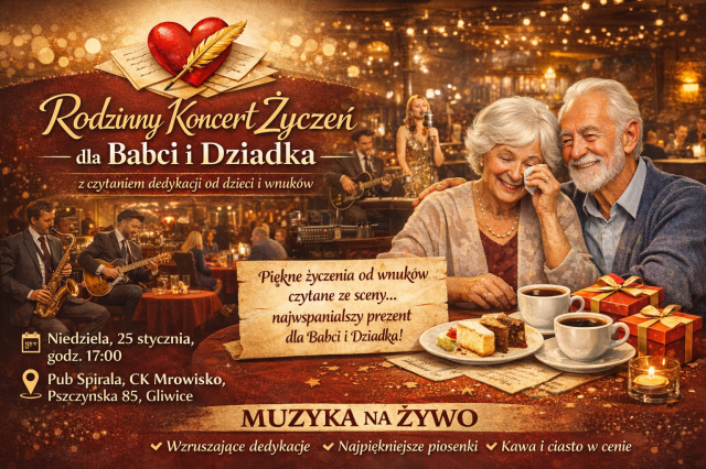 Rodzinny Koncert Życzeń dla Babci i Dziadka. Muzyka na żywo | Czytanie dedykacji od dzieci i wnuków