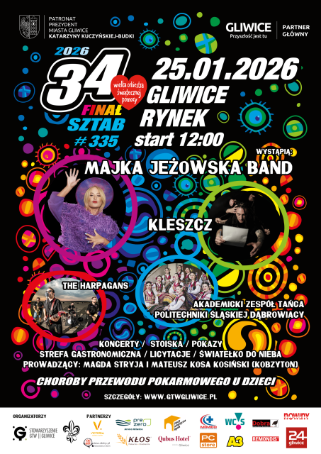 34. Finał WOŚP 2026 Gliwice Rynek!