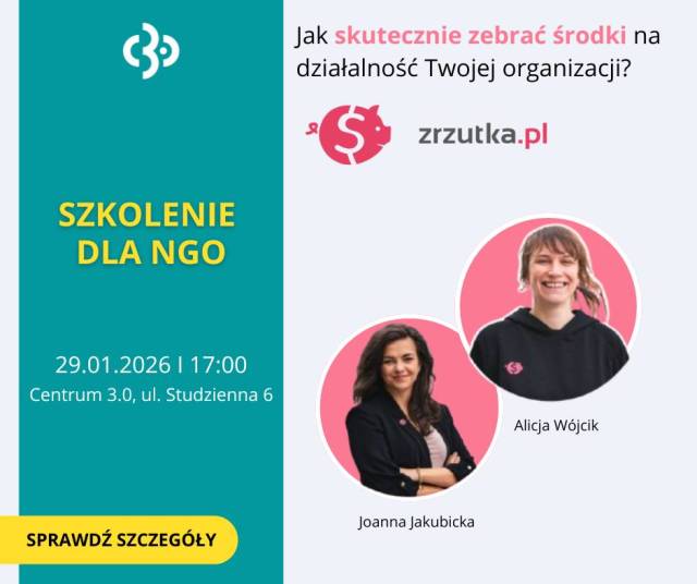 Szkolenie dla NGO I FUNDRAISING ONLINE 29.01.2026