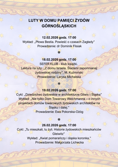 Wykład: „Nie tylko Dom Towarowy Weichmanna – o innych projektach domów towarowych żydowskich architektów na Śląsku i dalej.”