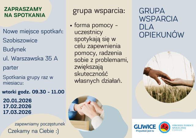 Grupa wsparcia dla opiekunów osób zależnych