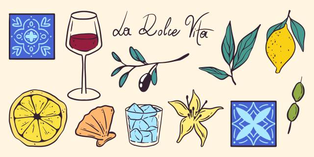 Akwarele i Wino - La Dolce Vita