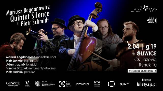 Czwartek jazzowy z Gwiazdą | Mariusz Bogdanowicz Quintet Silence ft. Piotr Schmidt