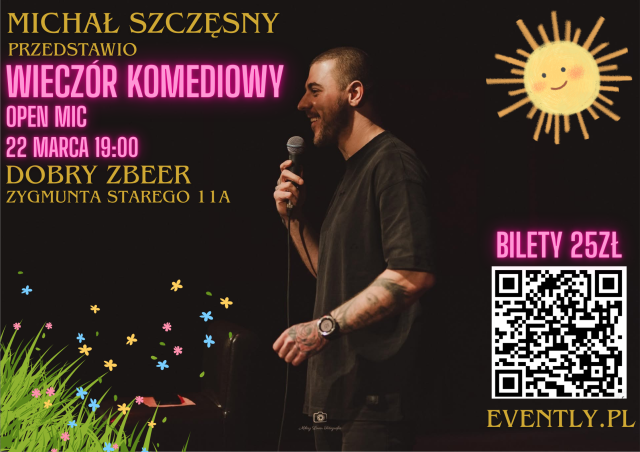 Komediowy Open-Mic z Michałem Szczęsnym na prowadzeniu w Dobry Zbeer
