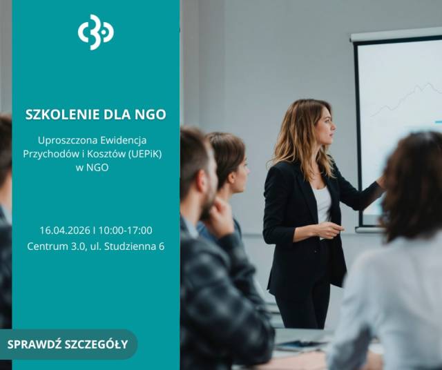 Szkolenie: „Uproszczona Ewidencja Przychodów i Kosztów (UEPiK) w NGO”