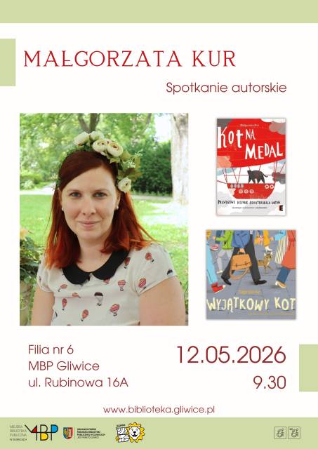 Małgorzata Kur. Spotkanie autorskie w Filii nr 6