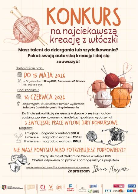 KONKURS NA NAJCIEKAWSZĄ KREACJĘ Z WŁÓCZKI