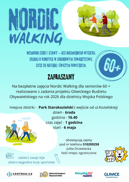 Nordic Walking dla seniorów 60+ I Wojska Polskiego I GBO 2026