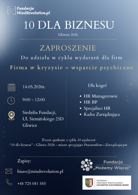 Szkolenie dla liderów: Firma w kryzysie – wsparcie psychiczne