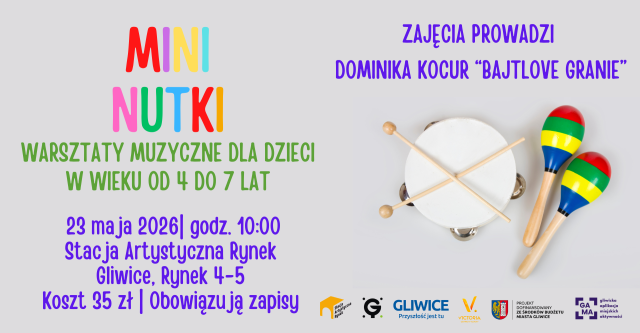 MINI NUTKI - warsztaty muzyczne dla dzieci w wieku od 4 do 7 lat