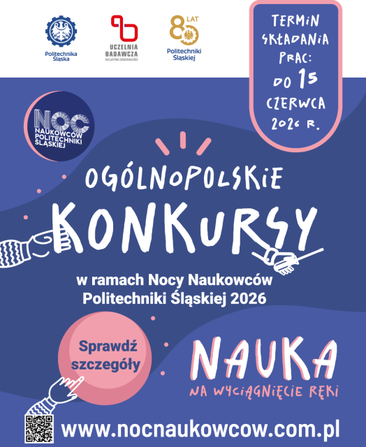 Konkursy Nocy Naukowców Politechniki Śląskiej 2026