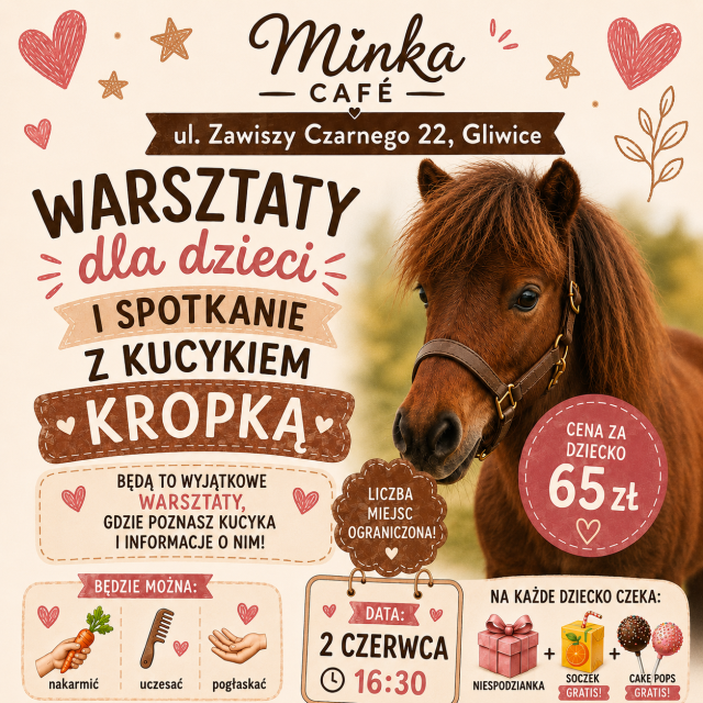 Minka Café Warsztaty z kucykiem Kropką