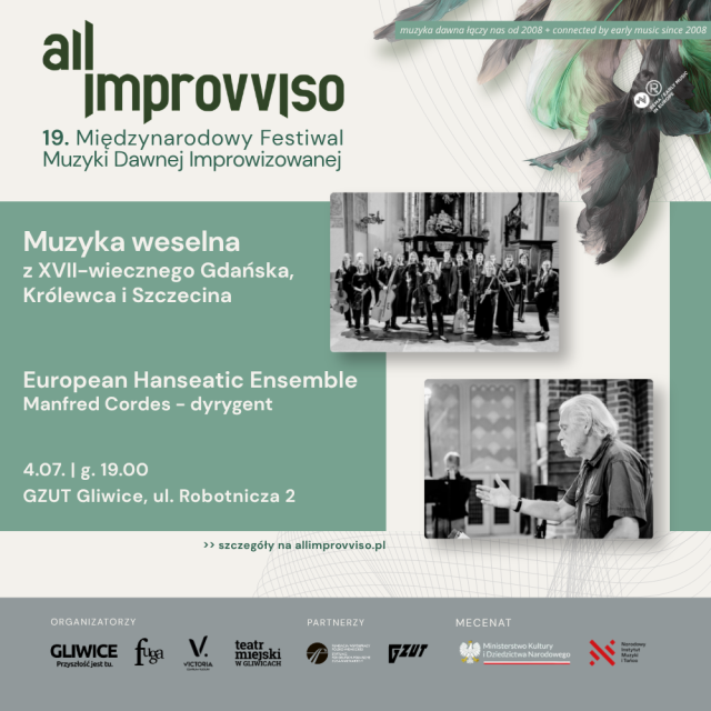  Muzyka weselna z XVII-wiecznego Gdańska, Królewca i Szczecina. All'improvviso 2026