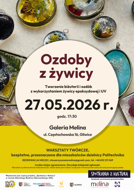 Ozdoby w żywicy - warsztaty