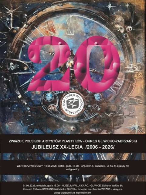Wystawa z okazji 20-lecia Okręgu Gliwicko-Zabrzańskiego ZPAP.