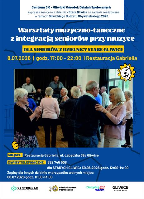 Warsztaty muzyczno-taneczne z integracją seniorów przy muzyce I Stare Gliwice I GBO 2026