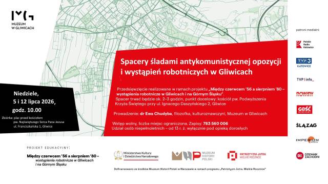 Spacery śladami antykomunistycznej opozycji i wystąpień robotniczych w Gliwicach
