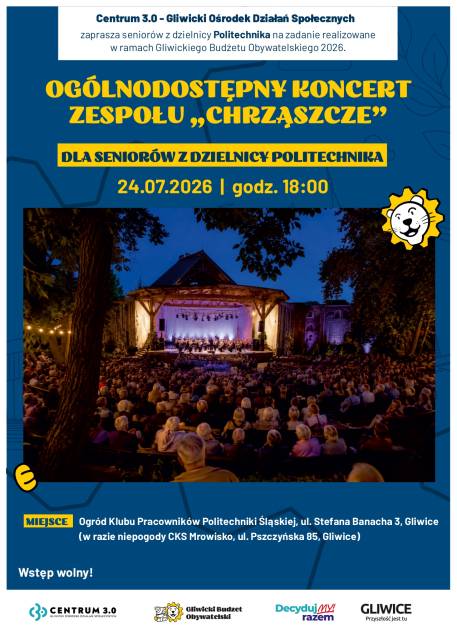 Koncert zespołu „Chrząszcze” I Seniorzy POLITECHNIKA I GBO 2026