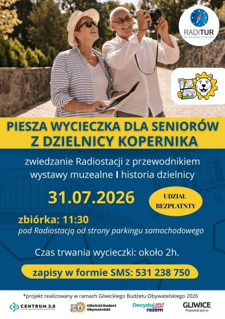 Piesza wycieczka dla seniorów z Dzielnicy Kopernika I GBO 2026