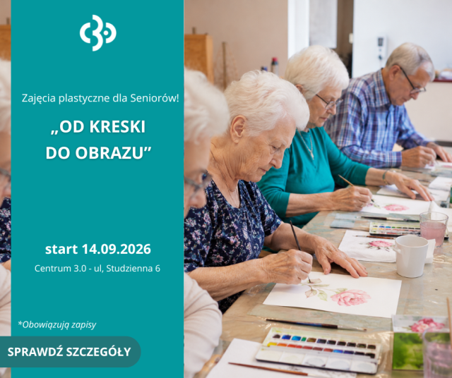 Zajęcia plastyczne dla seniorów „Od kreski do obrazu”