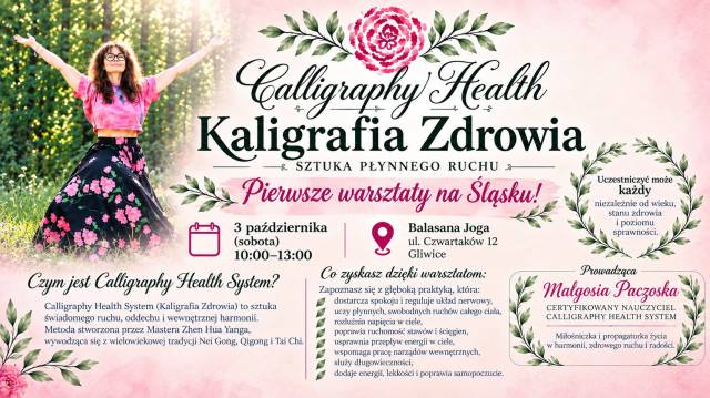 Kaligrafia zdrowia- warsztat płynnego ruchu