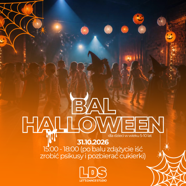  🕷️ 🎃 HALLOWEENOWY BAL ! ﻿🎃🕷️ 5-10lat