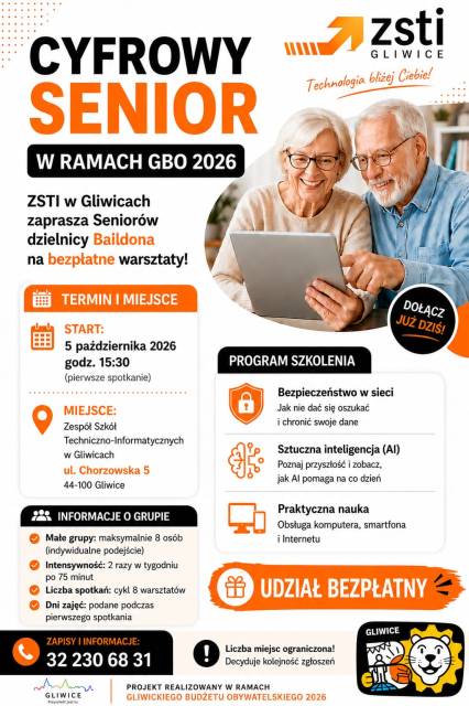 Cyfrowy Senior I warsztaty dla seniorów I Baildona I GBO 2026