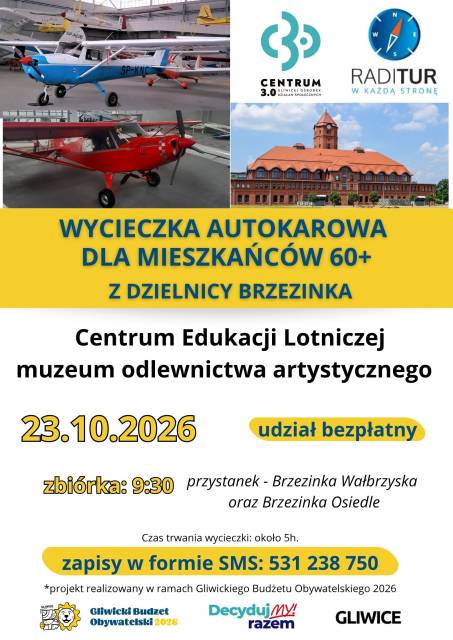 Wycieczka autokarowa 60+ I Brzezinka I GBO 2026
