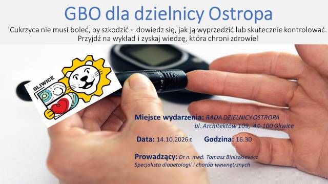 GBO dla dzielnicy Ostropa – spotkanie poświęcone cukrzycy