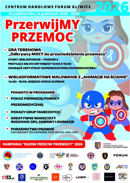  "PrzerwijMY PRZEMOC -  6 edycja kampanii "RAZEM PRZECIW PRZEMOCY" 