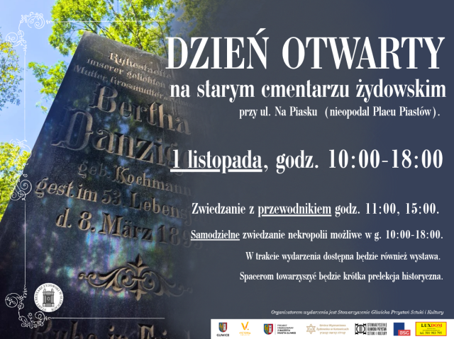 Dzień otwarty na starym cmentarzu żydowskim w Gliwicach