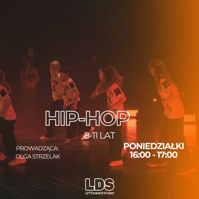 HIP-HOP JUNIOR (8–11 LAT) – PONIEDZIAŁKI - NOWA GRUPA