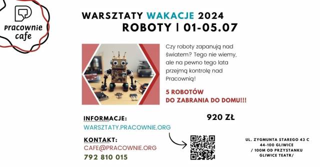 ROBOTY - Warsztaty wakacyjne 2024