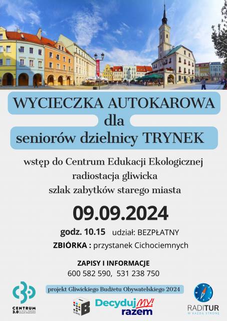 	Wycieczka dla seniorów z dzielnicy Trynek I GBO 2024