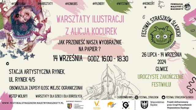 Warsztaty ilustracji z Alicją Kocurek i uroczyste zakończenie Festiwalu Straszków Śląskich