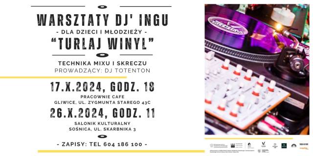 Warsztaty DJ’skie „Turlaj Winyl” z DJ TotentON’em | Zmieniamy Dzielnice