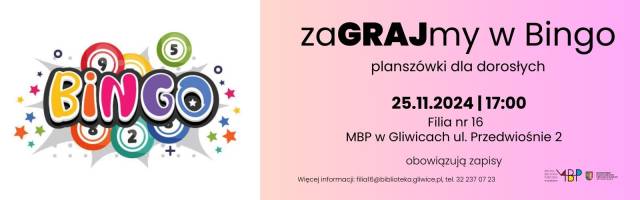 zaGRAJmy w bingo. Planszówki dla dorosłych