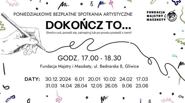 Dokończ to... - poniedziałkowe, bezpłatne spotkania artystyczne