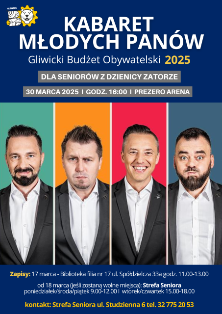 Kabaret Młodych Panów I Seniorzy Zatorze I 30.03 I GBO 2025