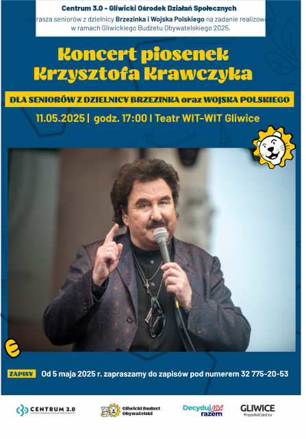 Koncert piosenek Krzysztofa Krawczyka I Seniorzy Brzezinka oraz Wojska Polskiego I GBO 2025