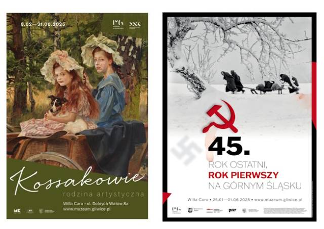 Noc Muzeów 2025 - Nocna wyprawa w głąb wyobraźni. Oprowadzania po wystawach w Willi Caro: „Kossakowie – rodzina artystyczna i „45. Rok ostatni – rok pierwszy na Górnym Śląsku”
