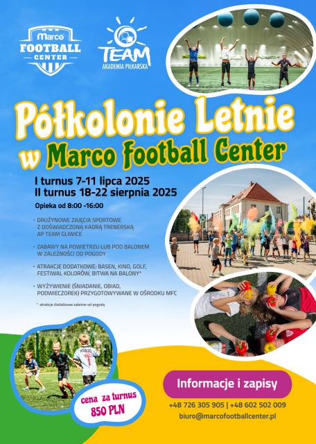 Sportowe półkolonie w Marco Football Center